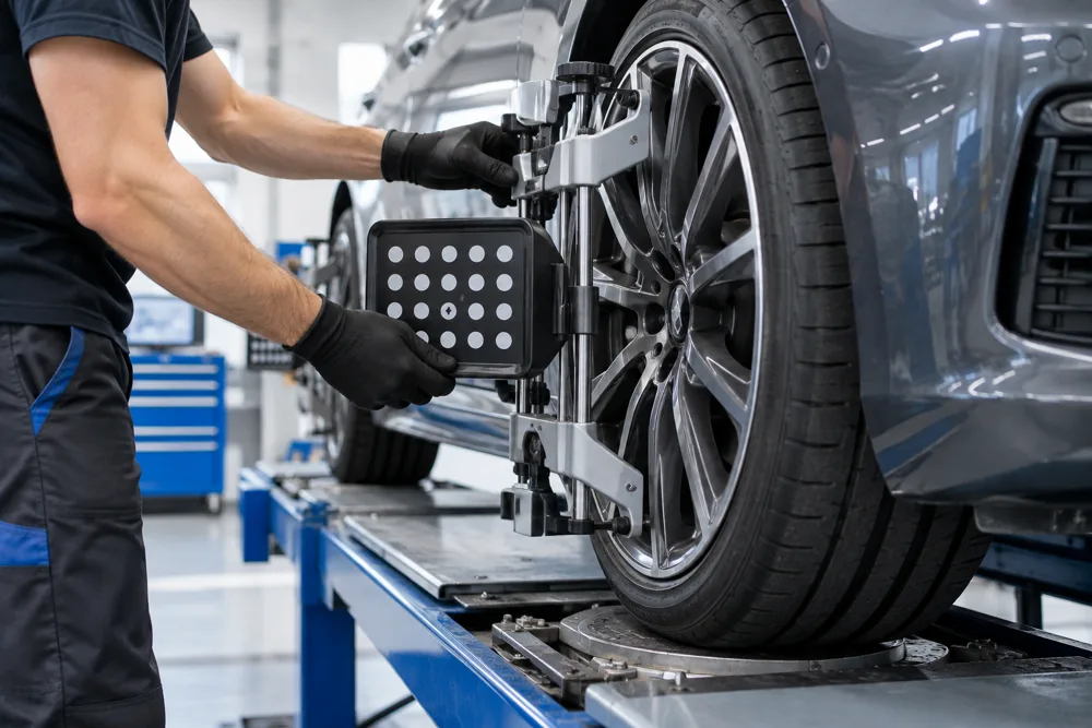 Wheel alignment illustration